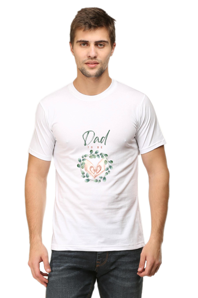 Dad To Be 1 Unisex Round Neck Half Sleeve T-Shirt