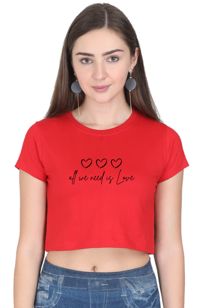 All We Need Womens Crop Top