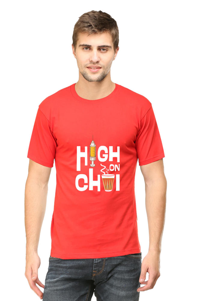 High On Tea Unisex Round Neck Half Sleeve T-Shirt