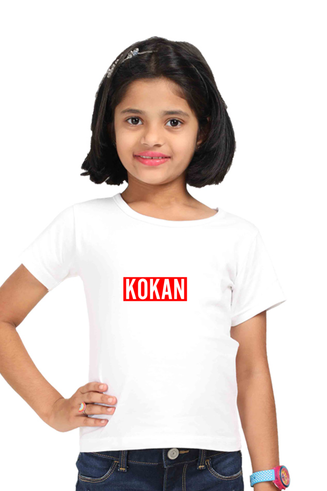 Kokan Girls Round Neck Half Sleeve T-Shirt