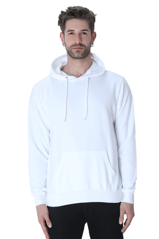 Plain White Unisex Hoodie