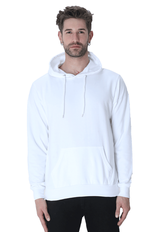 Plain White Unisex Hoodie