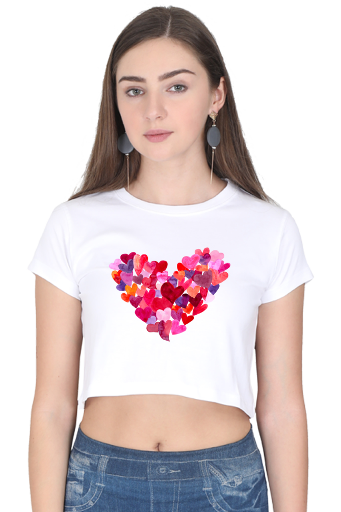 Heartquake Womens Crop Top