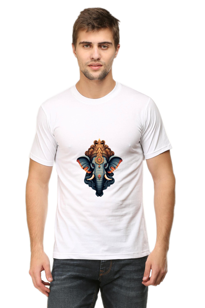 Ganesha Unisex Round Neck Half Sleeve T-Shirt