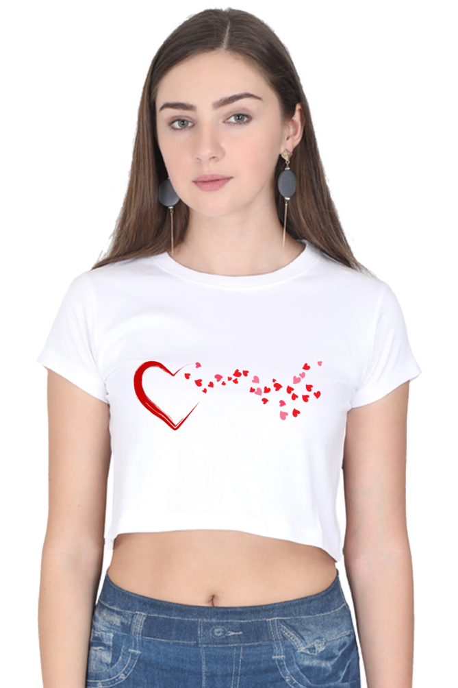 Love Is In The Air Womens Crop Top