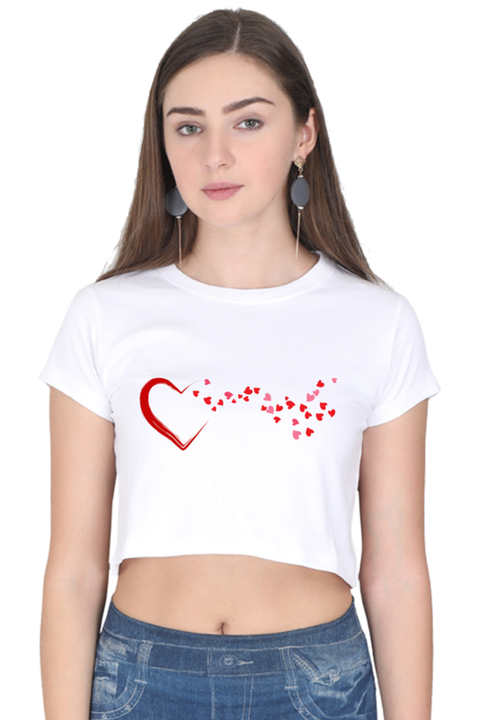 Love Is In The Air Womens Crop Top