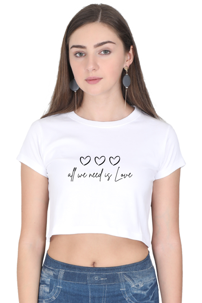 All We Need Womens Crop Top