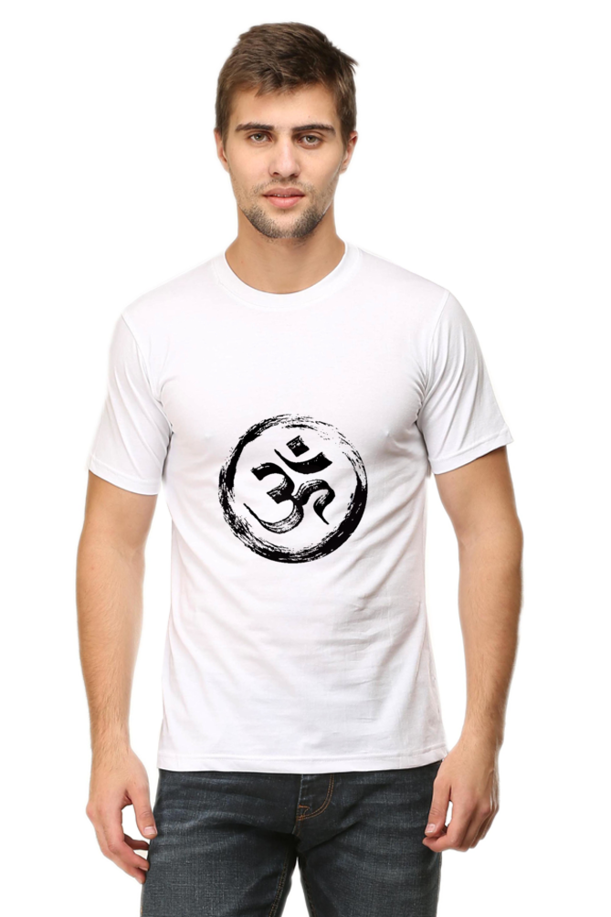 Om Unisex Round Neck Half Sleeve T-Shirt