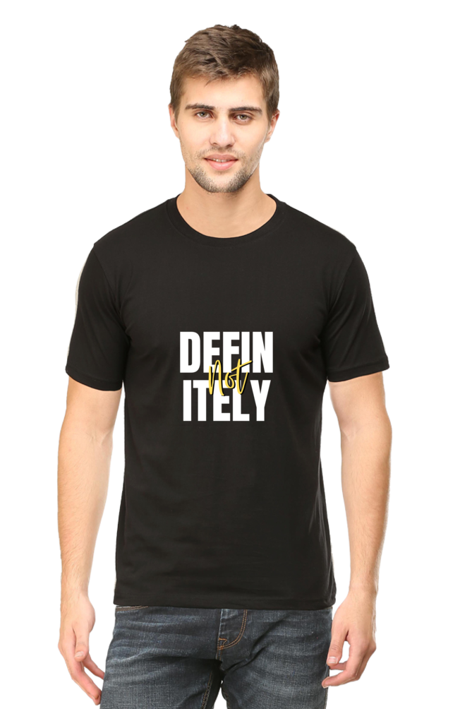 MS Dhoni Definitely Not Unisex Round Neck Half Sleeve T-Shirt