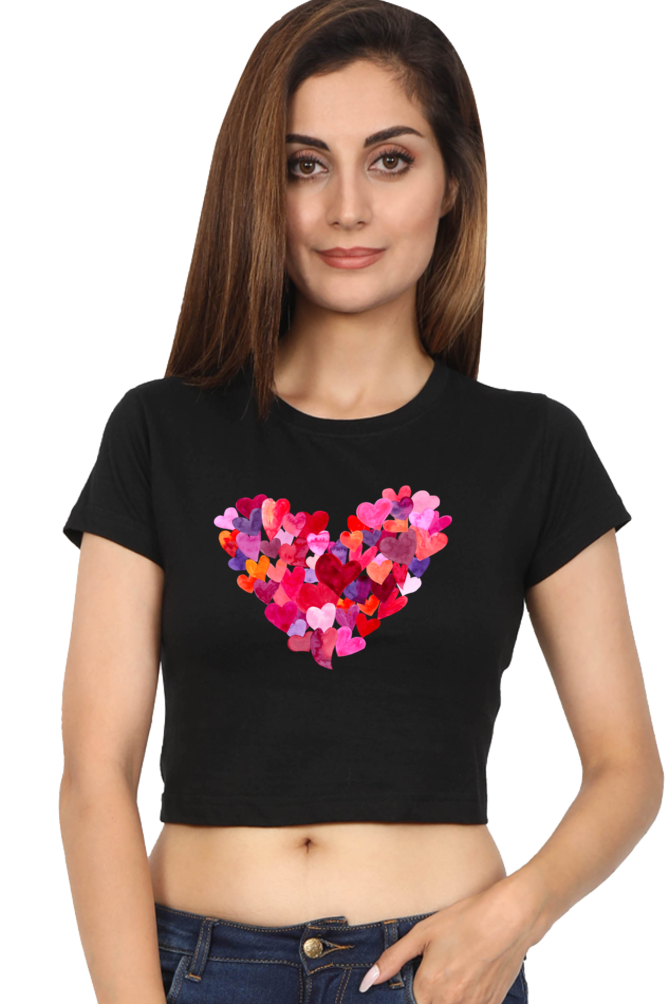 Heartquake Womens Crop Top