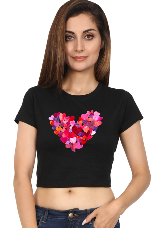 Heartquake Womens Crop Top