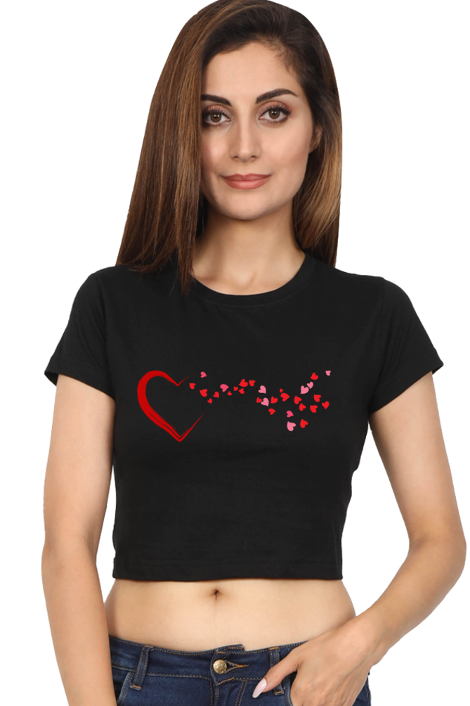 Love Is In The Air Womens Crop Top