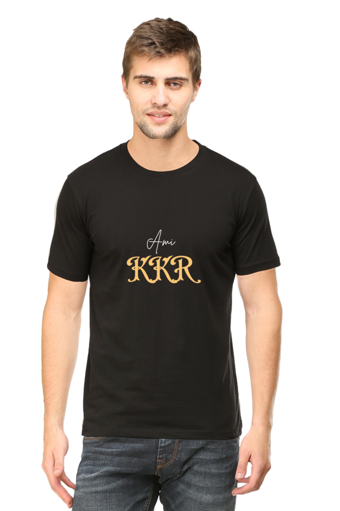 Kolkata Knight Riders Ami KKR Unisex Round Neck Half Sleeve T-Shirt