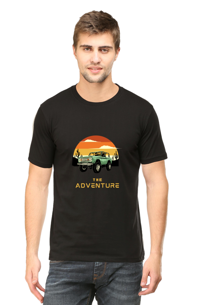 Adventure Unisex Round Neck Half Sleeve T-Shirt