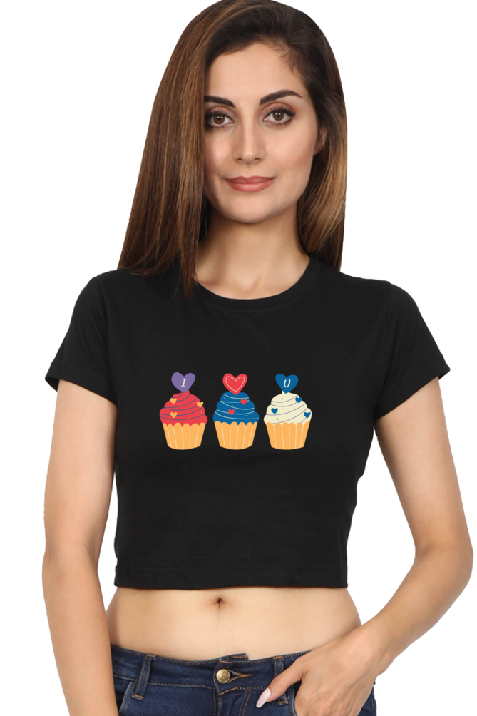 I Love You Womens Crop Top