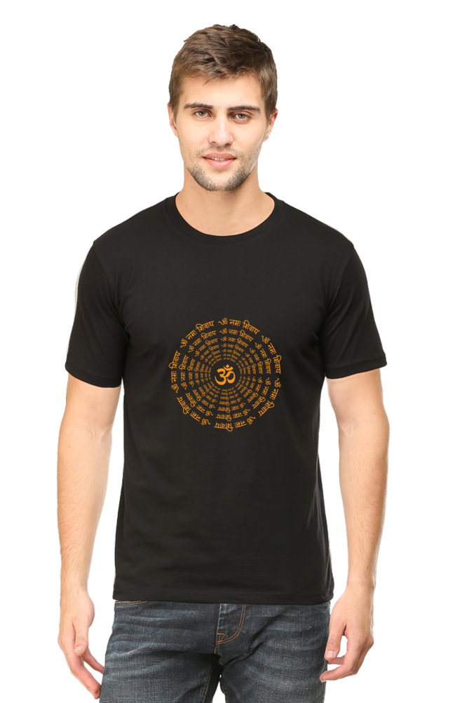 Om Namah Shivay Unisex Round Neck Half Sleeve T-Shirt