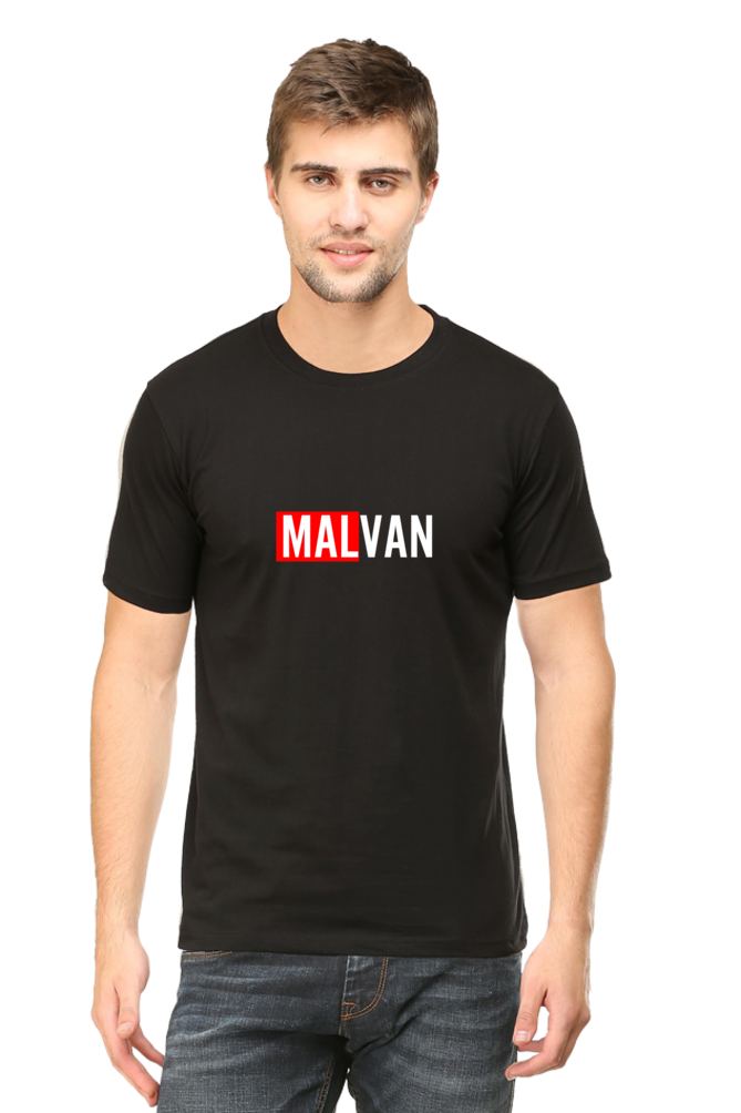 Malvan Unisex Round Neck Half Sleeve T-Shirt