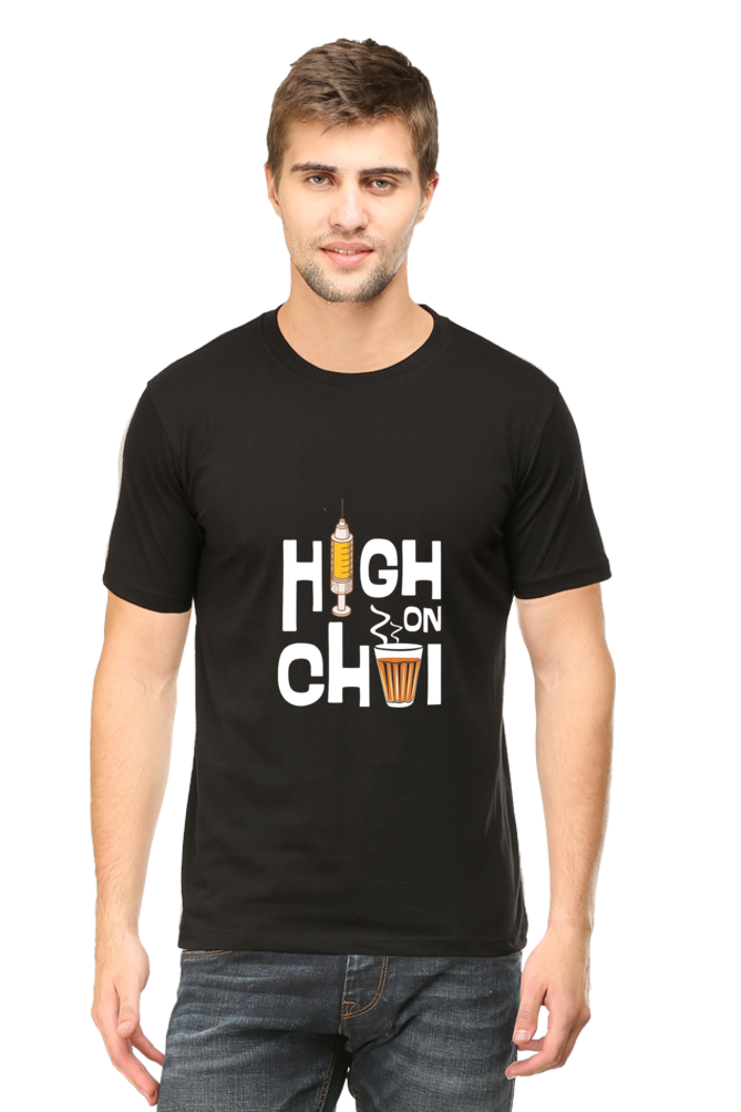 High On Tea Unisex Round Neck Half Sleeve T-Shirt