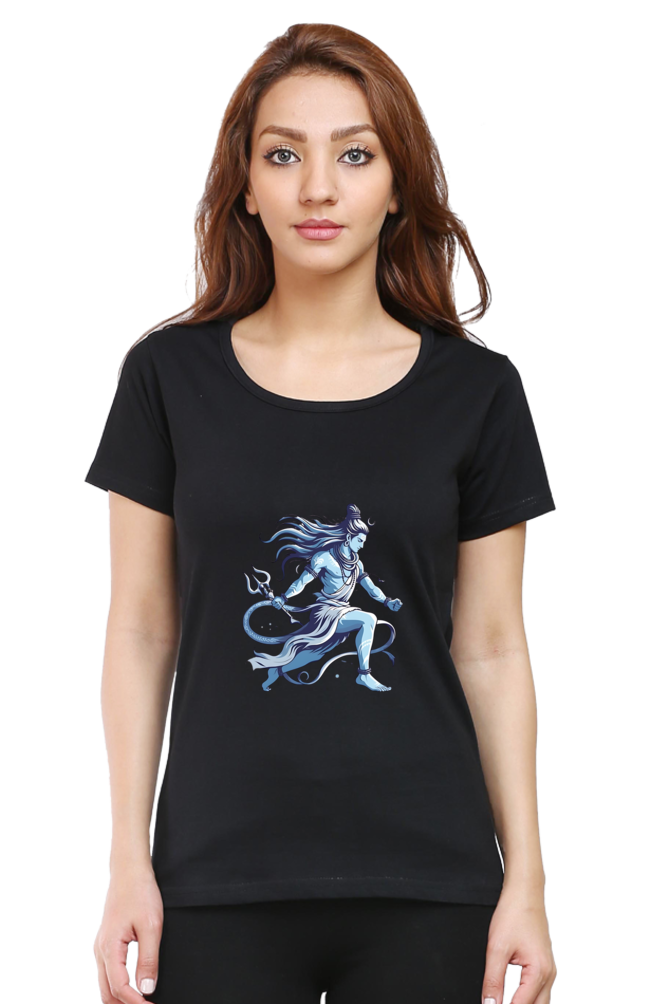 Shankar Mahadev Women Round Neck Half Sleeve T-Shirt