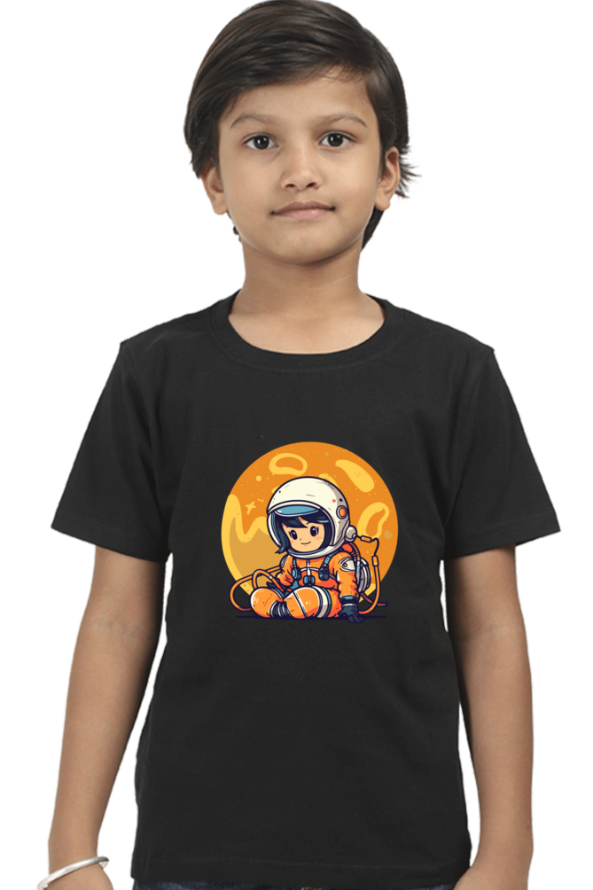 Astronaut Kids Round Neck Half Sleeve T-Shirt