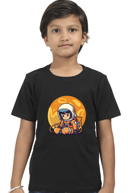 Astronaut Kids Round Neck Half Sleeve T-Shirt