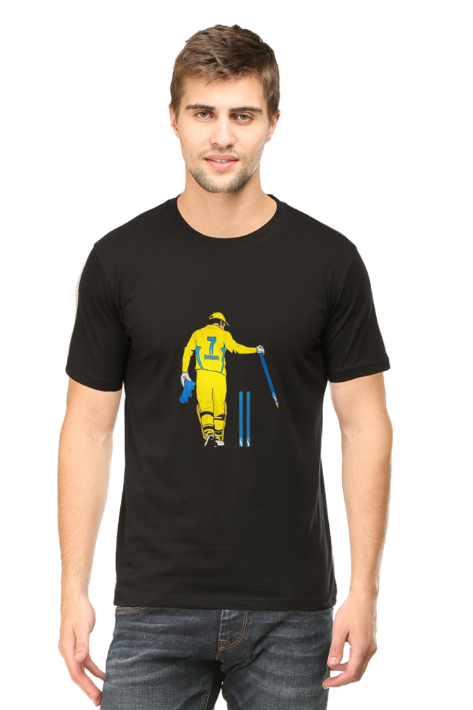 MS Dhoni Unisex Round Neck Half Sleeve T-Shirt