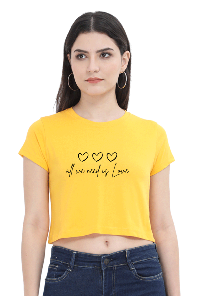 All We Need Womens Crop Top