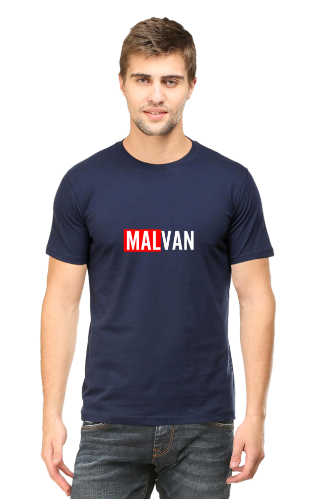 Malvan Unisex Round Neck Half Sleeve T-Shirt