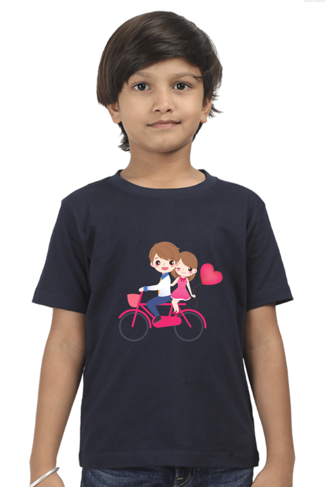 Dreamy Duo Boys Round Neck Half Sleeve T-Shirt