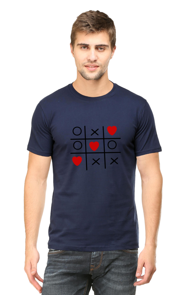 Love Game Unisex Round Neck Half Sleeve T-Shirt