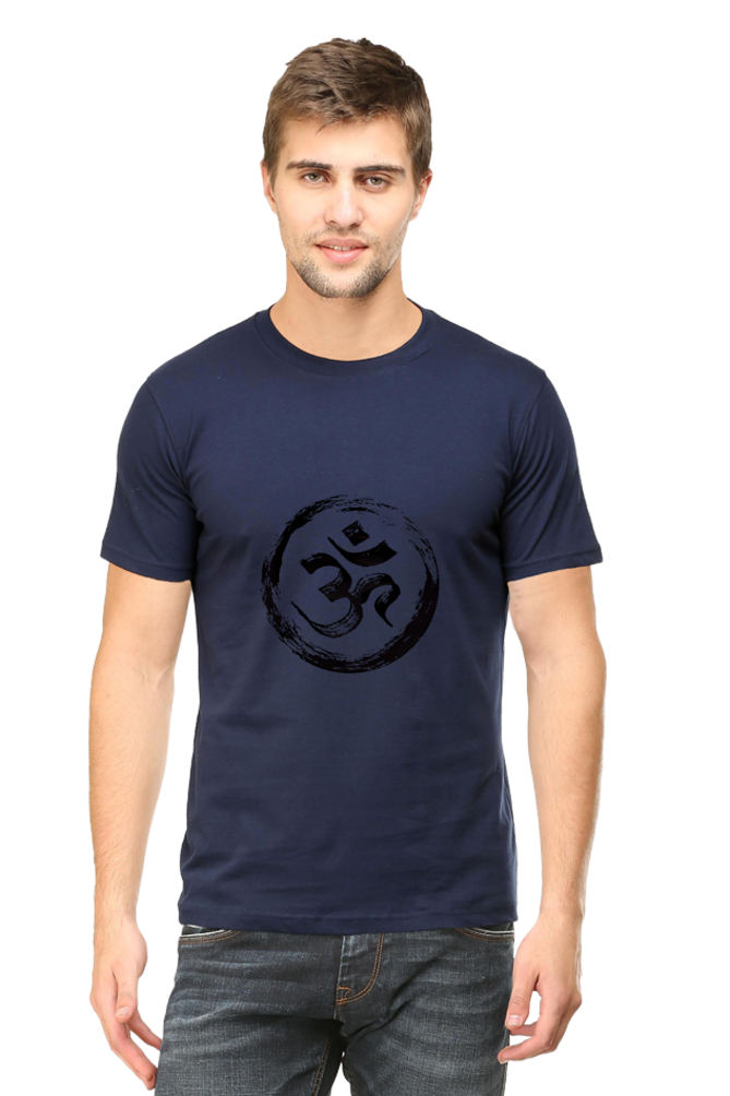 Om Unisex Round Neck Half Sleeve T-Shirt