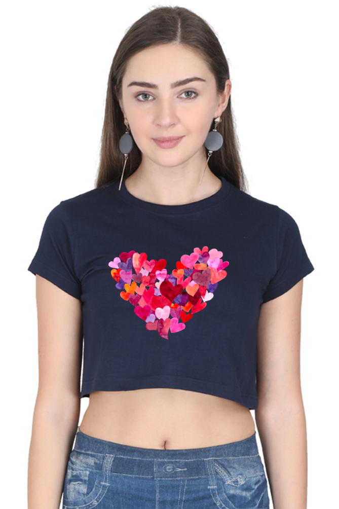 Heartquake Womens Crop Top