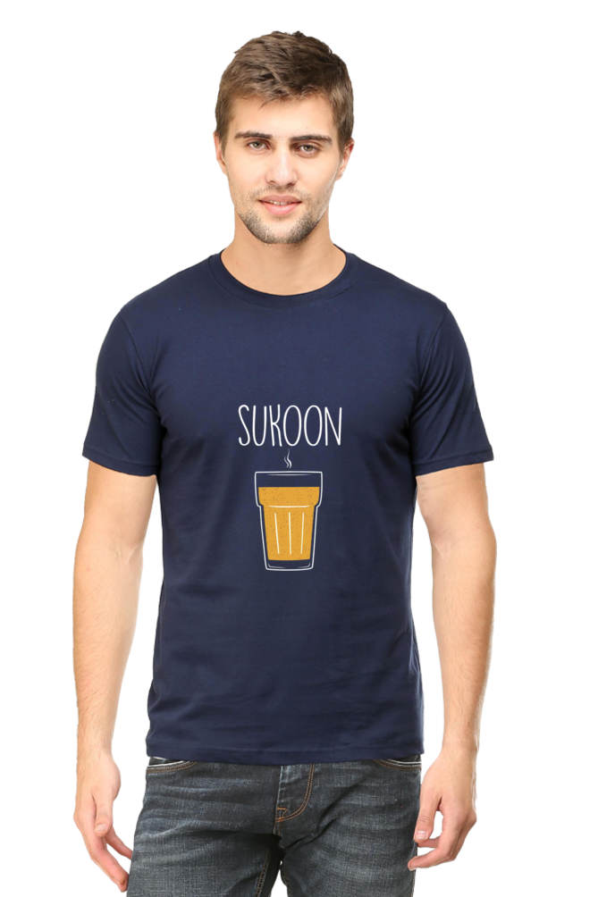 Chai Is Sukoon Unisex Round Neck Half Sleeve T-Shirt