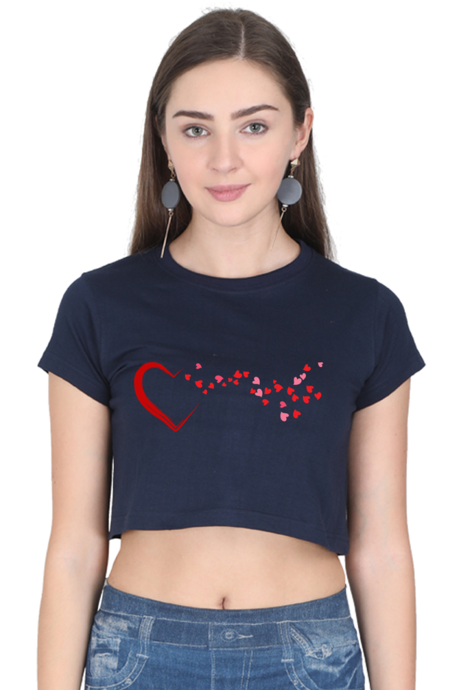 Love Is In The Air Womens Crop Top