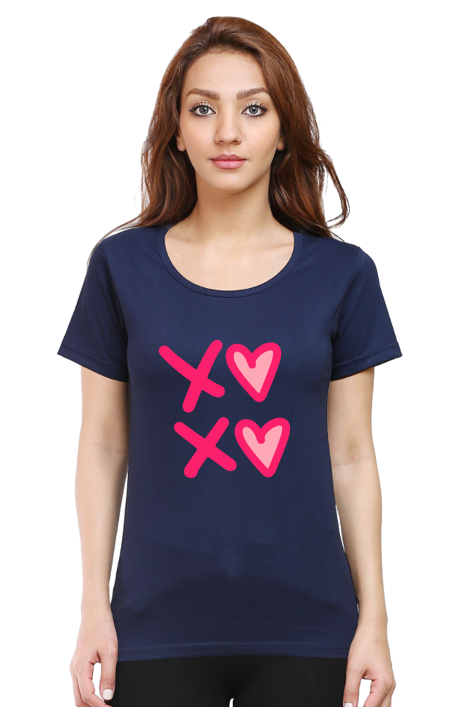 XOXO Women Round Neck Half Sleeve T-Shirt