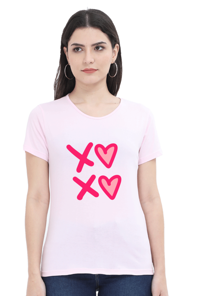 XOXO Women Round Neck Half Sleeve T-Shirt