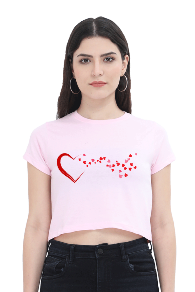 Love Is In The Air Womens Crop Top