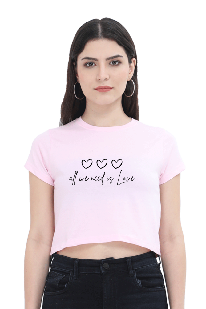 All We Need Womens Crop Top