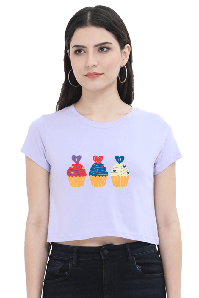 I Love You Womens Crop Top