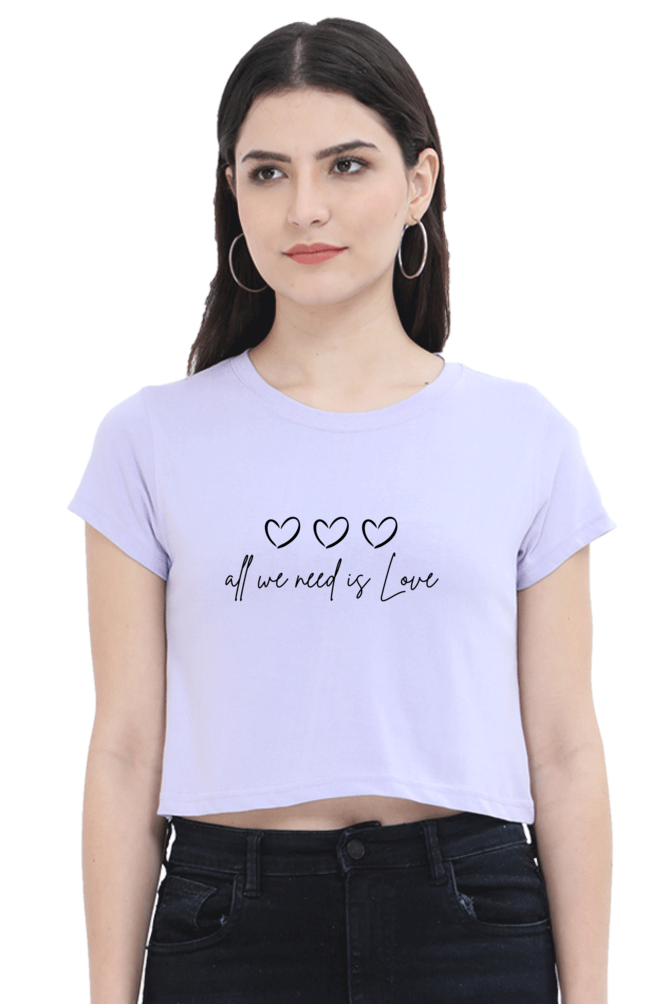 All We Need Womens Crop Top