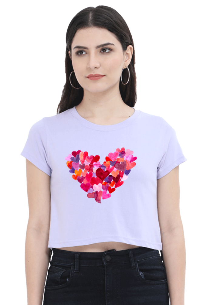 Heartquake Womens Crop Top