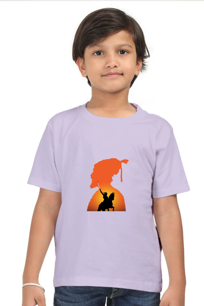 Shivaji Maharaj Boys Round Neck Half Sleeve T-Shirt (5-13 Years)