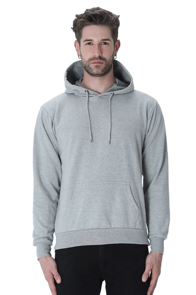 Plain Grey Unisex Hoodie