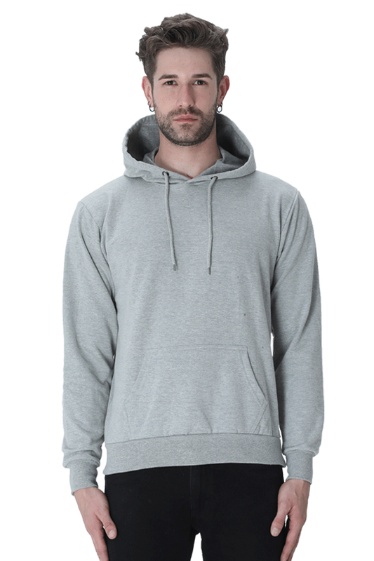 Plain Grey Unisex Hoodie