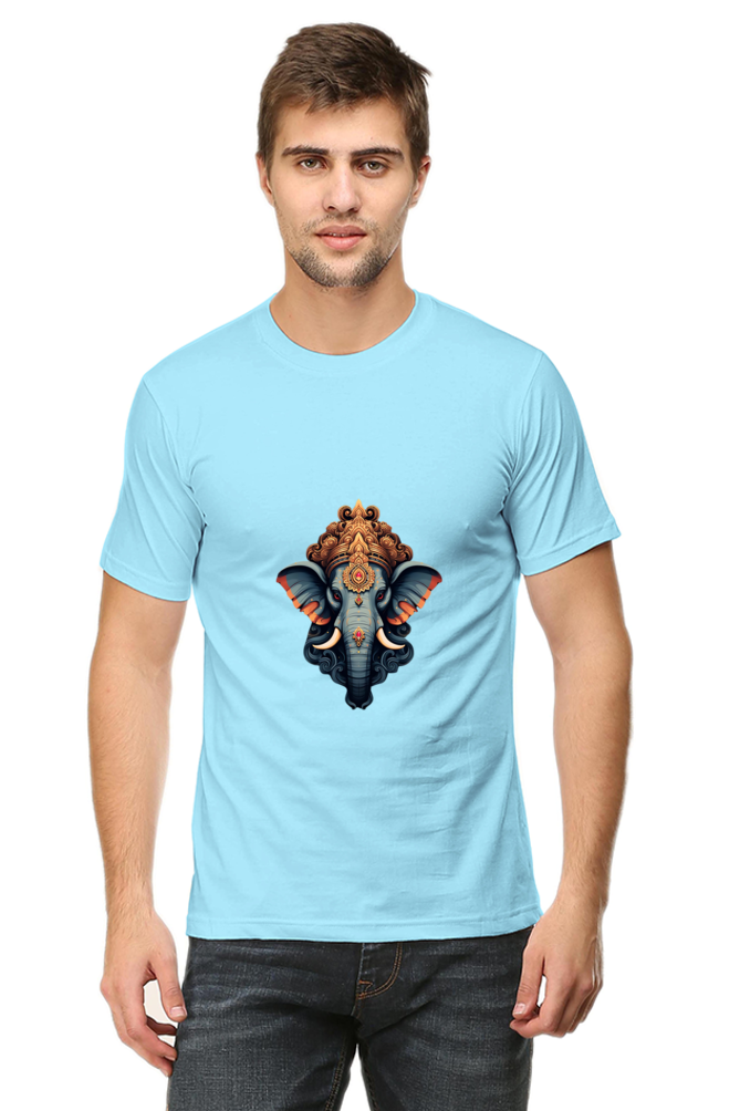 Ganesha Unisex Round Neck Half Sleeve T-Shirt