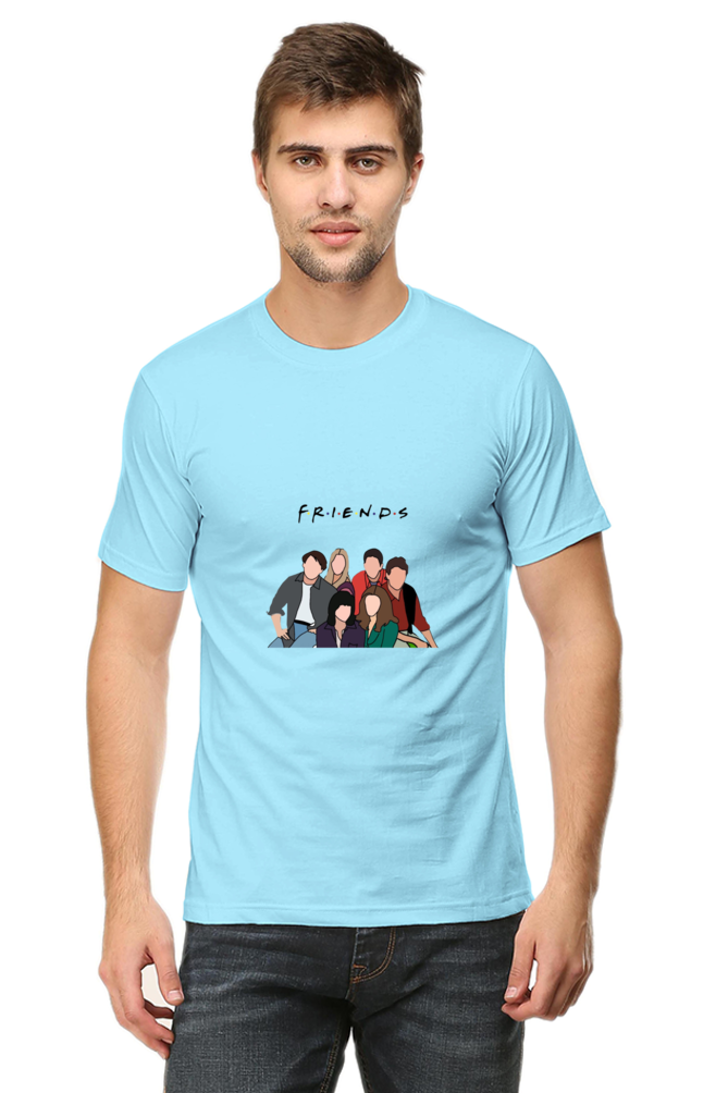 Friends Group Unisex Round Neck Half Sleeve T-Shirt