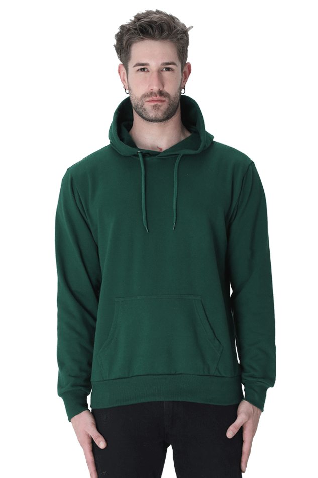 Plain Green Unisex Hoodie