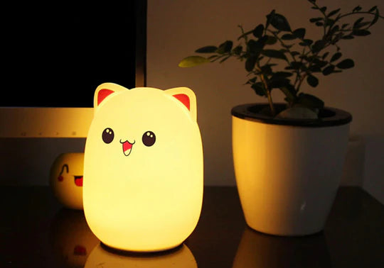 Cute LED Kitty Night Light – Illuminate Your Child's Space