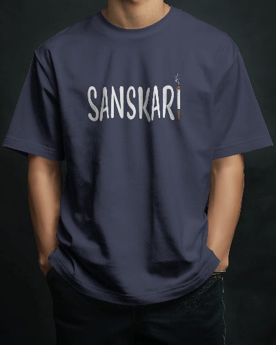 Sanskari Unisex Round Neck Half Sleeve T-Shirt