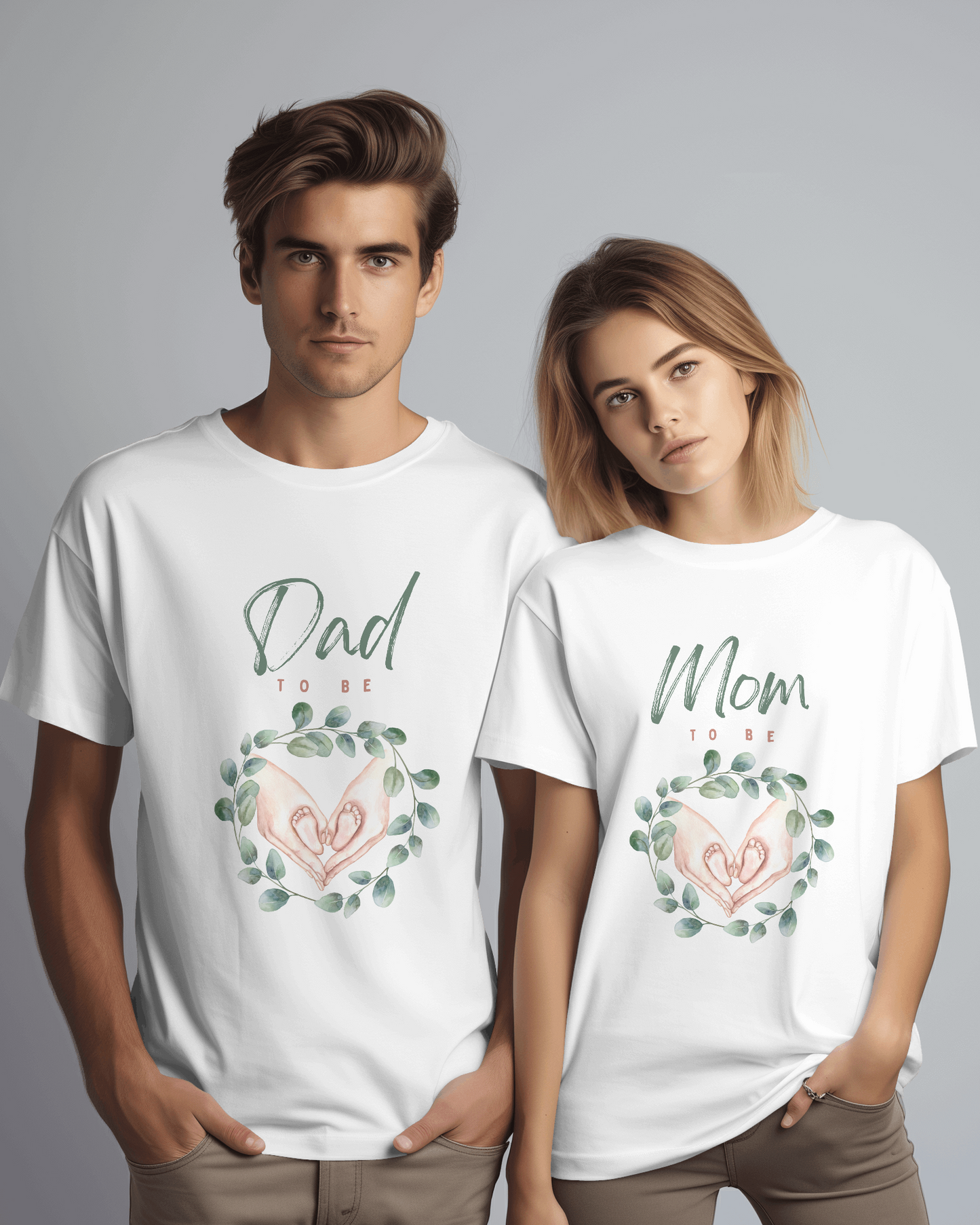 Dad To Be 1 Unisex Round Neck Half Sleeve T-Shirt